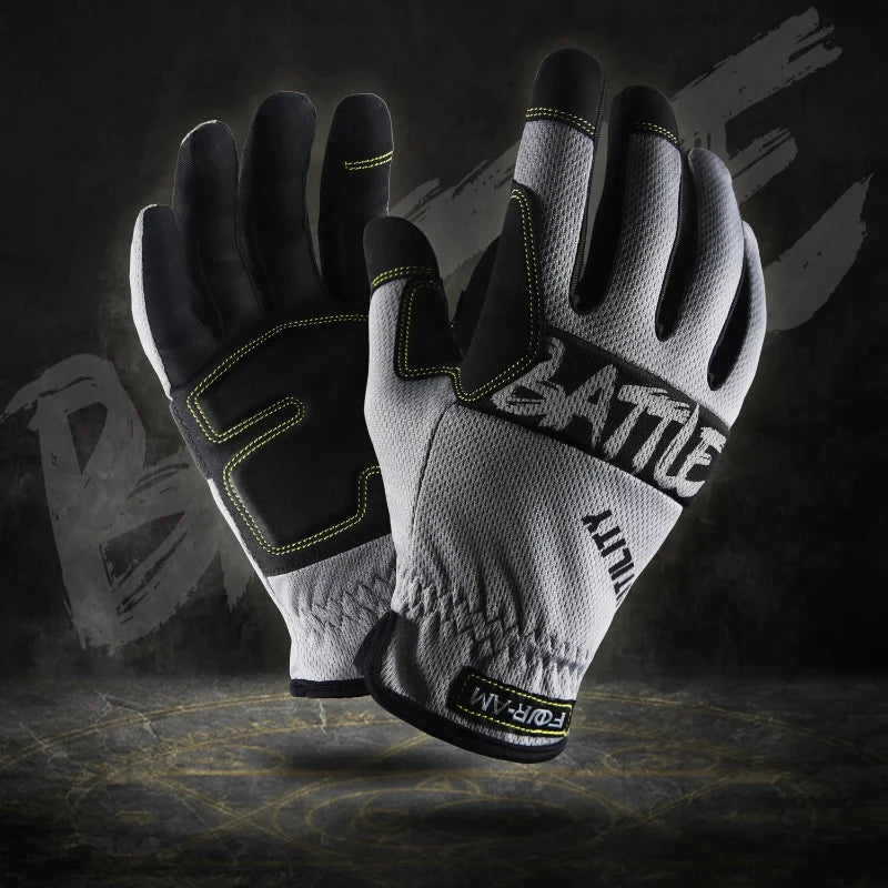 Gants de protection main robustes, antidérapants et tactiles, essentiels pour le bricolage et jardinage.