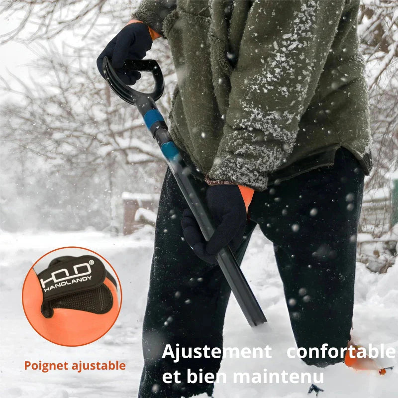 Gants unisexes résistants à l'eau et isolants thermiquement, excellents pour le bricolage ou le jardinage en hiver.