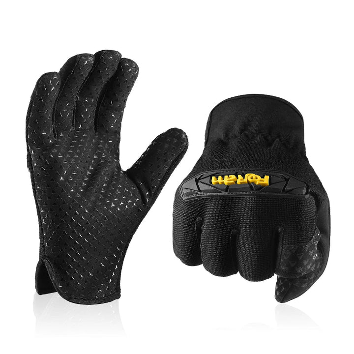 Gants de bricolage antidérapants avec protection, compatibles smartphone, pour manipulation facile et sûre.