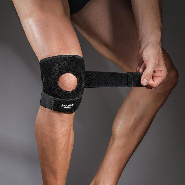 Genouillère rotulienne: soulagement douleur genou, stabilisation articulaire.  Confort optimal, maintien fiable.