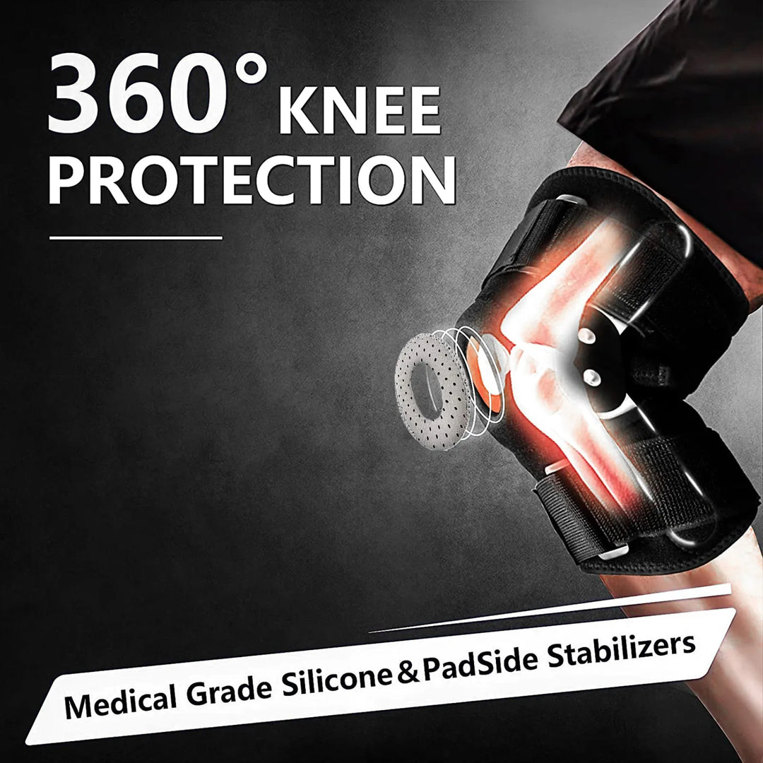 Genouillère sport ajustable, soutien articulaire renforcé. Confort et stabilité pour activités sportives et quotidiennes.
