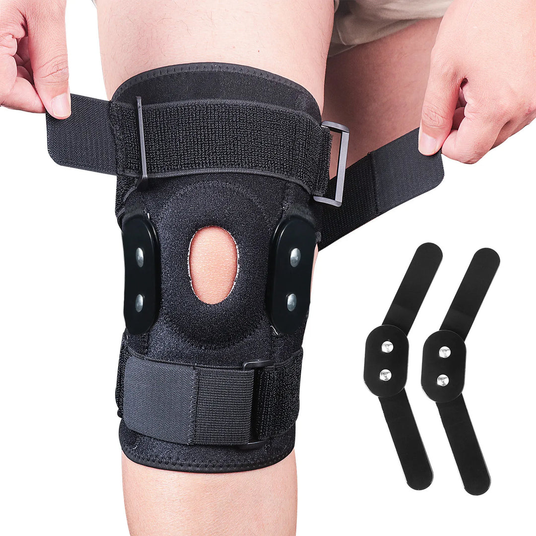 Genouillère sport ajustable, soutien articulaire renforcé. Confort et stabilité pour activités sportives et quotidiennes.