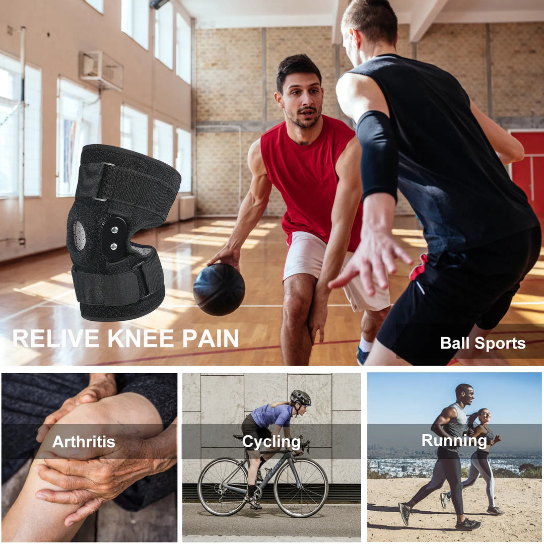 Genouillère sport ajustable, soutien articulaire renforcé. Confort et stabilité pour activités sportives et quotidiennes.