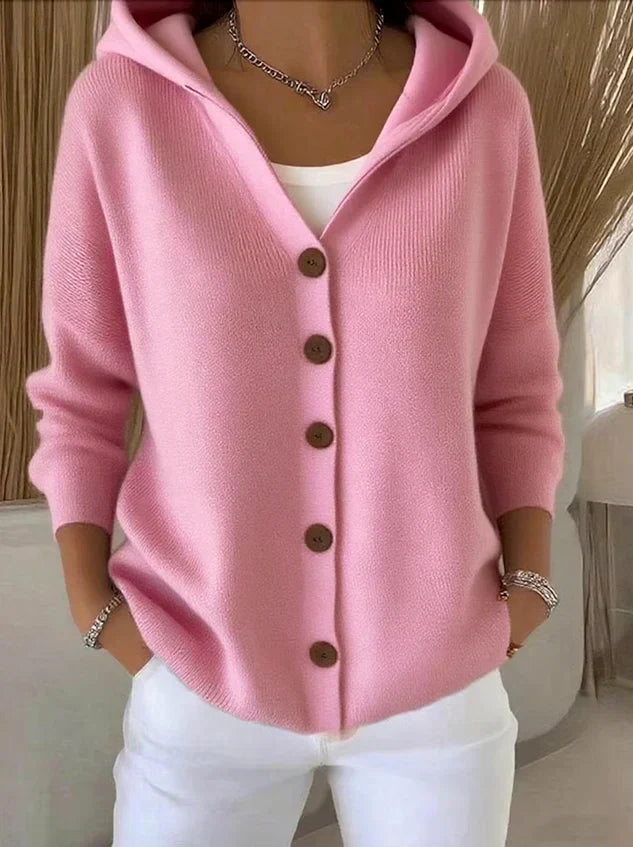Gilet à capuche femme élégant et doux, idéal pour le confort quotidien et les superpositions automne-hiver.