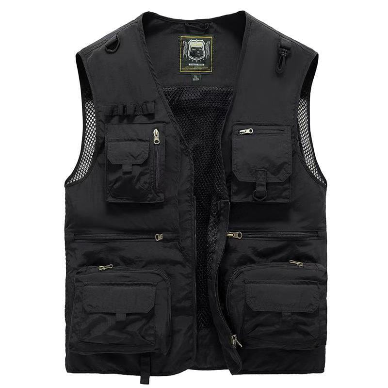 Gilet été multi-poches, léger et respirant.  Parfait pour activités outdoor. Plusieurs couleurs.