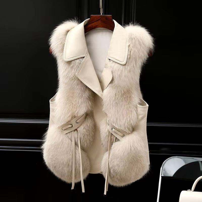 Gilet femme élégant et chic, parfait pour l'hiver ou l'automne. Doux et confortable.