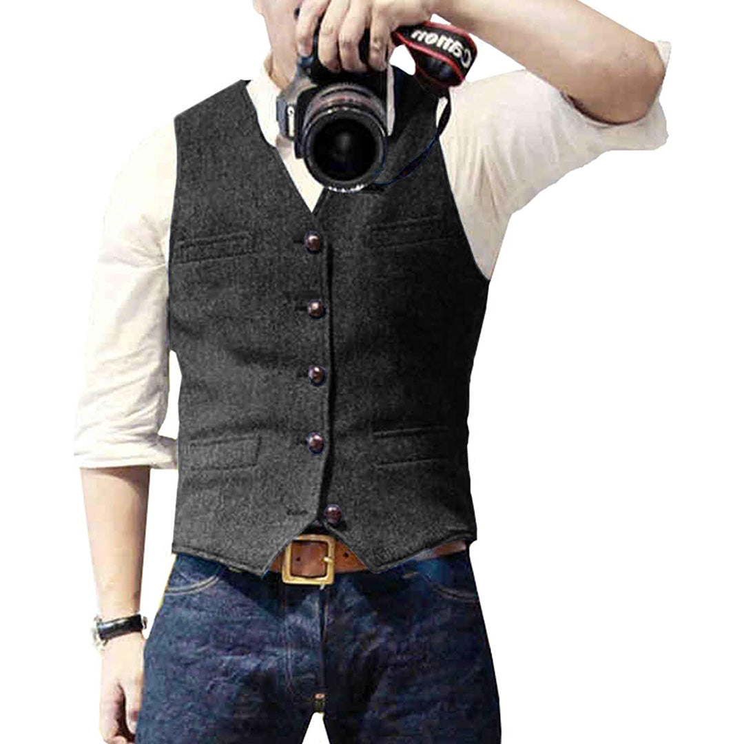 Gilet homme casual chic, coupe ajustée.  Plusieurs couleurs disponibles.