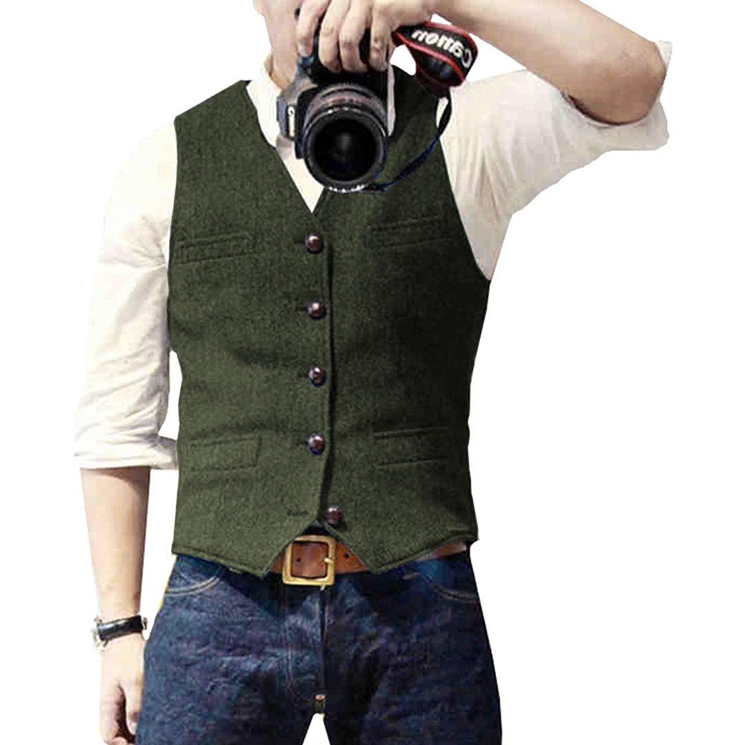 Gilet homme casual chic, coupe ajustée.  Plusieurs couleurs disponibles.