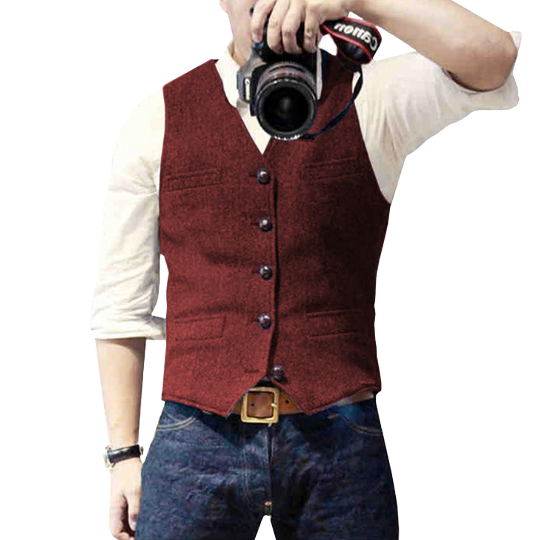 Gilet homme coupe classique, élégant et polyvalent.  Parfait pour un look moderne et raffiné.