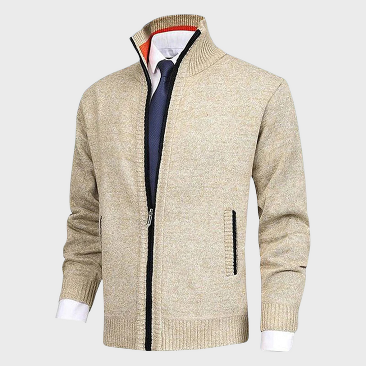 Gilet homme élégant et confortable, coupe flatteuse.  Modèle beige.