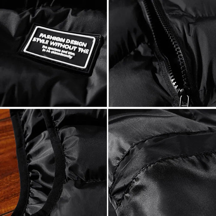 Gilet matelassé homme robuste, offrant une chaleur supérieure pour les journées fraîches d'automne et d'hiver.