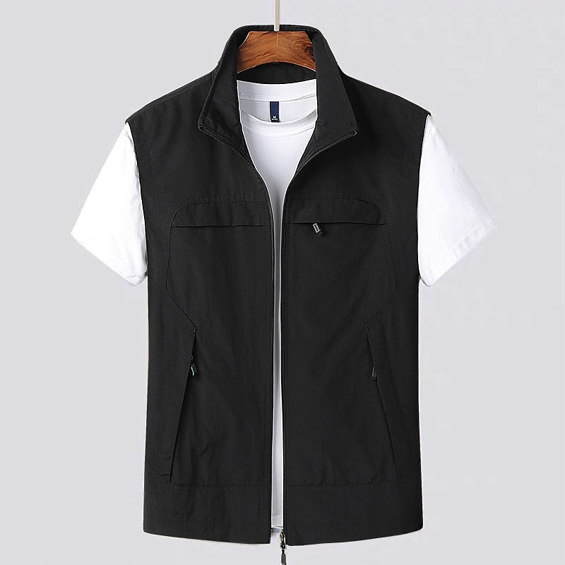 Gilet homme décontracté, confortable et polyvalent. Parfait pour les tenues de printemps et d'automne.