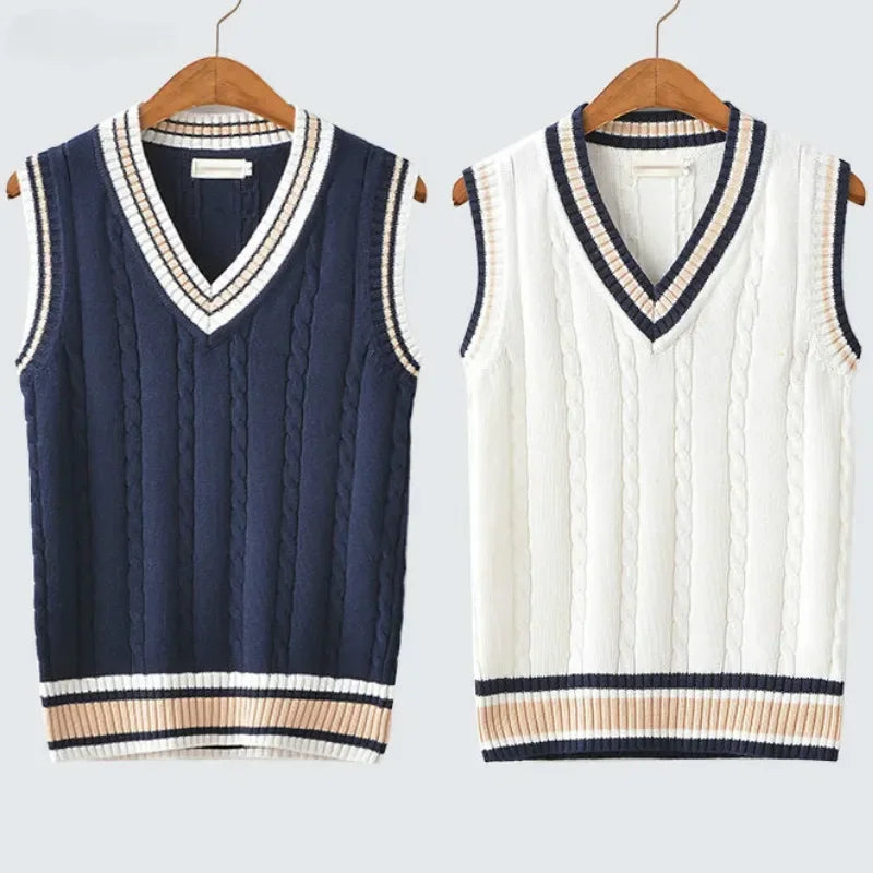 Gilet sans manches homme col V, léger et élégant. Idéal mode décontractée chic, printemps et automne.