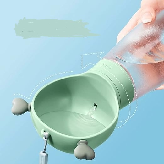 Gourde à eau pour chien, forme ourson.  Léger, durable, ouverture 10cm. Idéal pour les promenades.