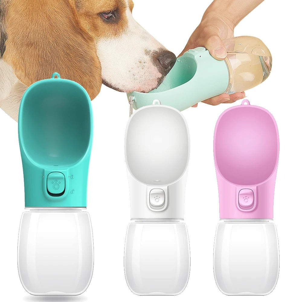 Gourde chien écologique, légère et résistante.  Hydratation facile pour vos balades.  Plusieurs tailles disponibles.