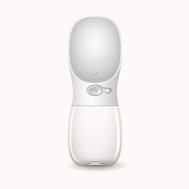 Gourde d'eau anti-fuite pour chien, 350/550ml.  Idéale pour les voyages, avec bol intégré.