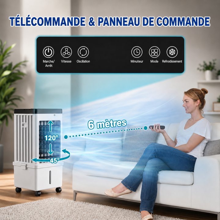Climatiseur Portable Sans Fenêtre | Fraîcheur Instantanée