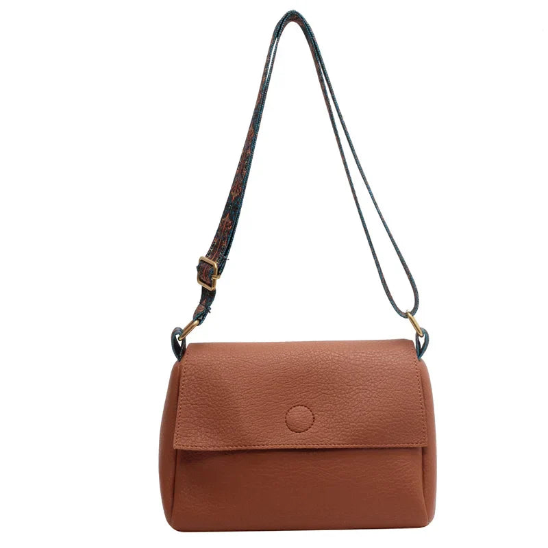 Sac stylé: grand sac bandoulière prune pour femme en similicuir doux