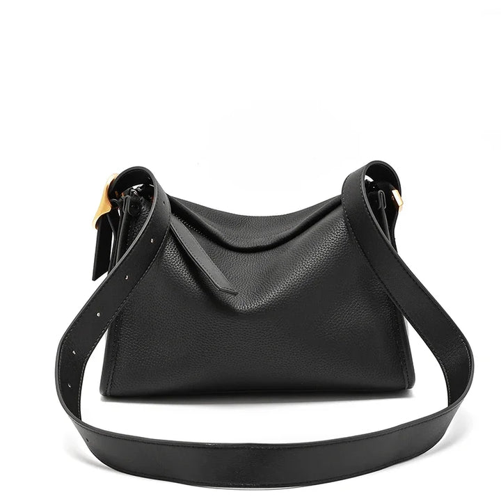 Grand sac besace femme en cuir de haute qualité, polyvalent avec bandoulière, élégance quotidienne.