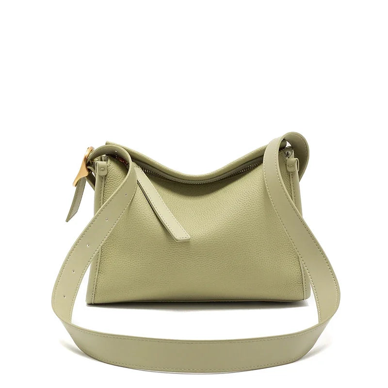 Sac à main besace en cuir véritable pour femme, élégance quotidienne et moderne, un must-have.