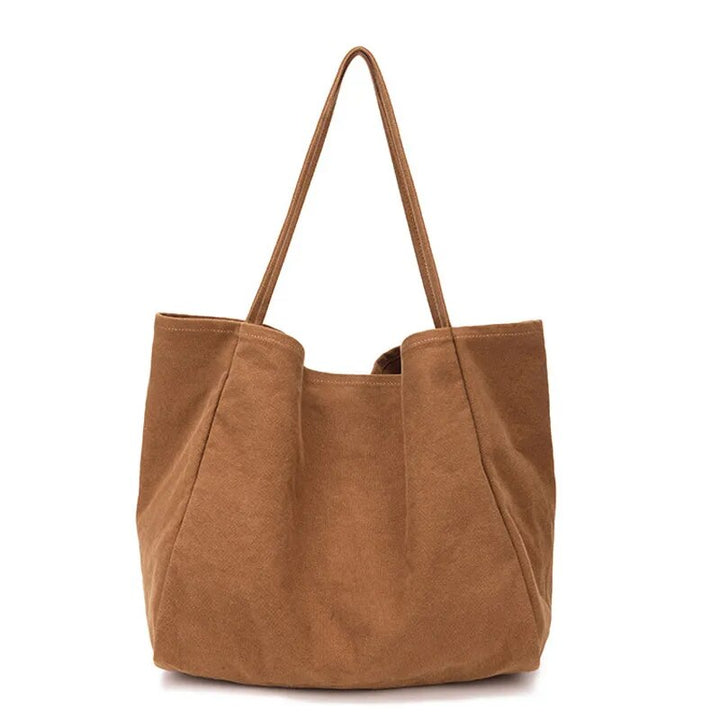 Grand sac shopping en tissu pour femmes, cabas spacieux et polyvalent, parfait pour un usage quotidien.