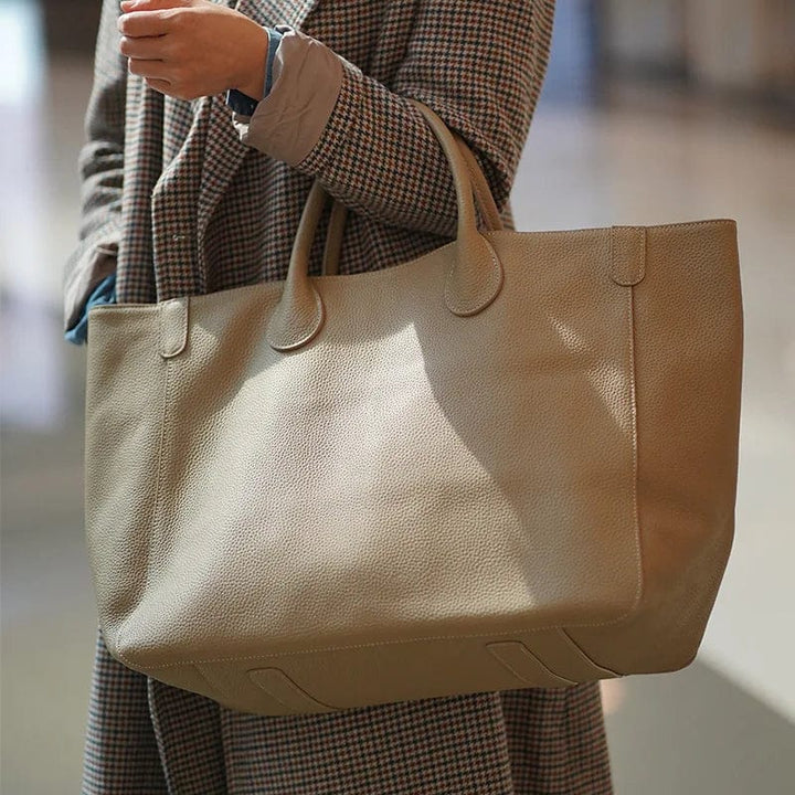 Grand sac cabas femme en cuir de qualité supérieure, multifonctionnel, idéal travail et voyage