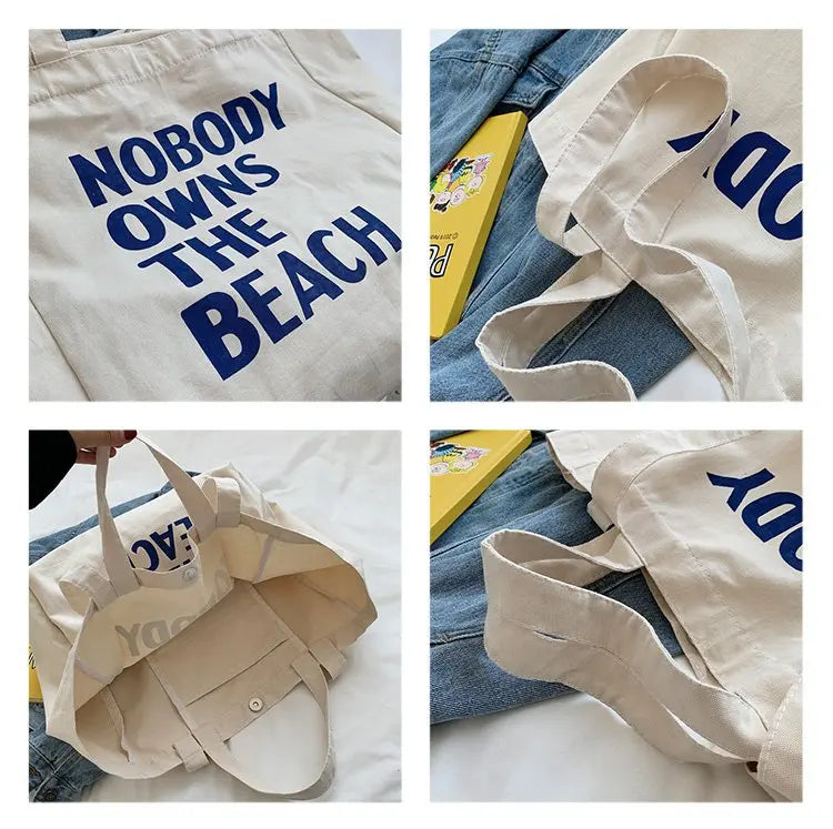 Accessoire de plage blanc en toile, style décontracté pour les vacances