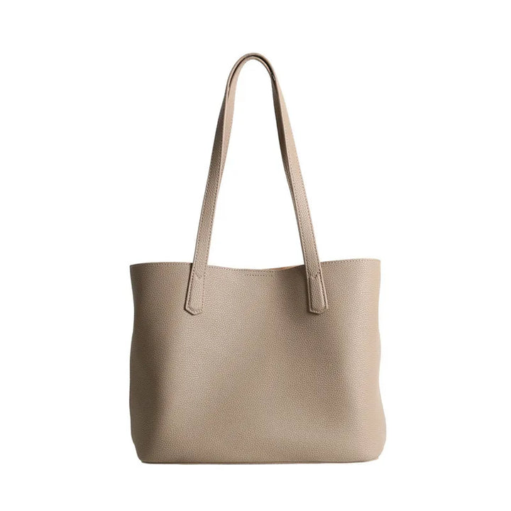 Sac à main femme pratique grand format, couleur abricot, cuir grainé élégant, parfait pour quotidien.