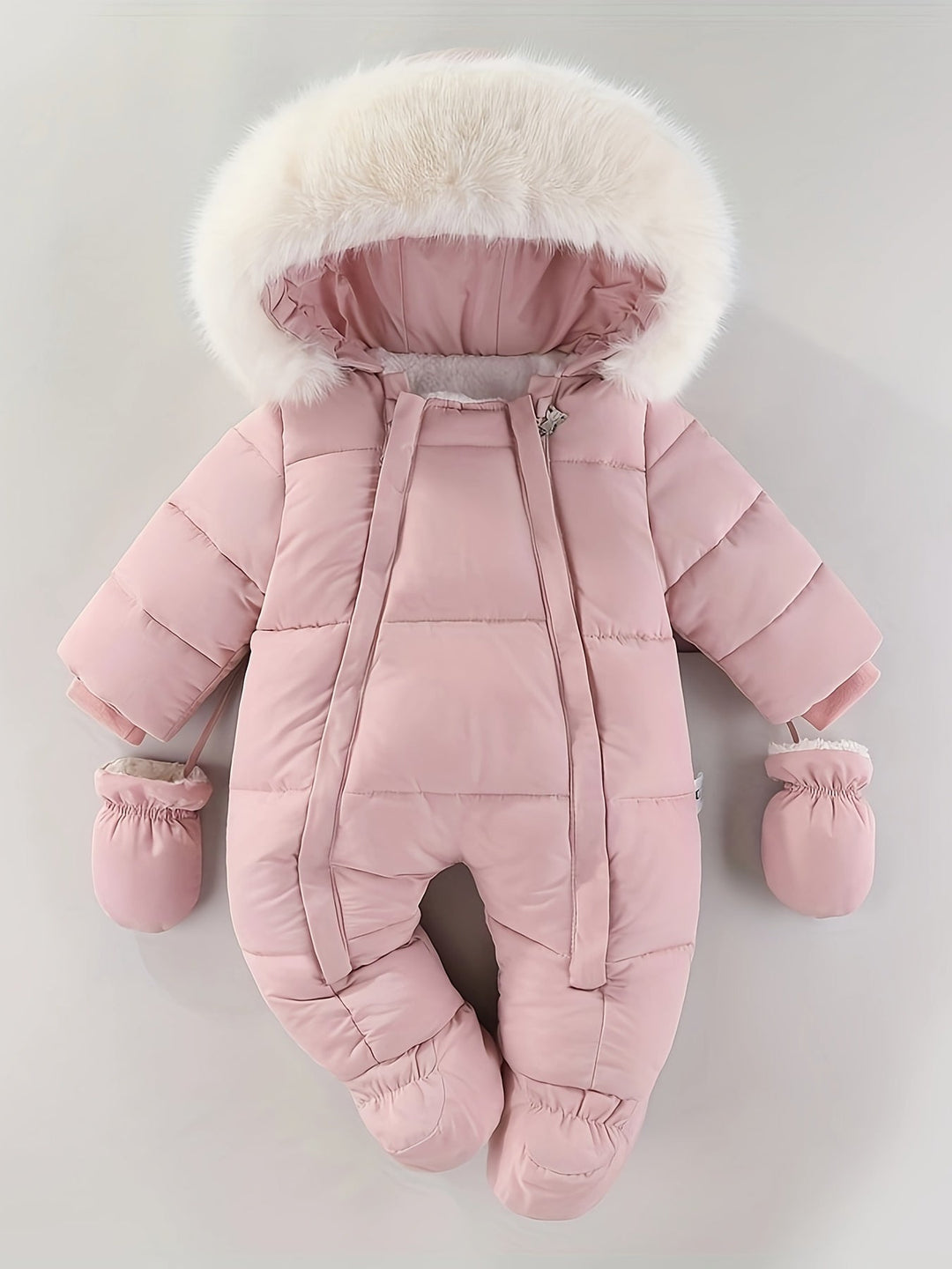 Combinaison bébé hiver confortable et molletonnée, parfaite pour l'automne-hiver douillet.