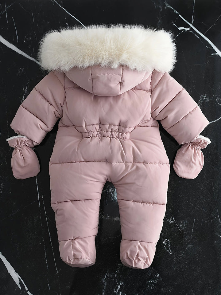 Cadeau bébé parfait: grenouillère hiver douce et chaude, tenue confortable pour le nouveau-né.