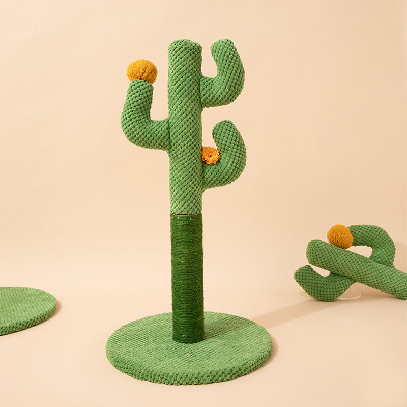 Griffoir chat cactus sisal design.  Jouet chat élégant et fonctionnel pour aiguiser les griffes.