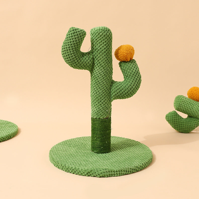Griffoir chat cactus sisal design.  Jouet chat élégant et fonctionnel pour aiguiser les griffes.