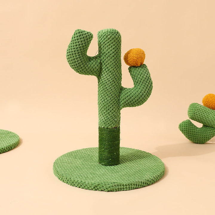 Griffoir chat cactus sisal design.  Jouet chat élégant et fonctionnel pour aiguiser les griffes.
