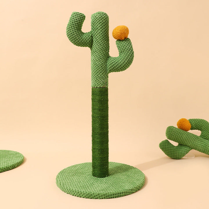 Griffoir chat cactus sisal design.  Jouet chat élégant et fonctionnel pour aiguiser les griffes.
