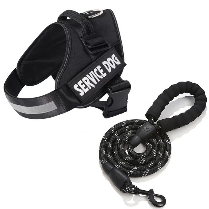 Harnais chien anti-traction personnalisé.  Confort et sécurité assurés.  Design robuste et ajustable.