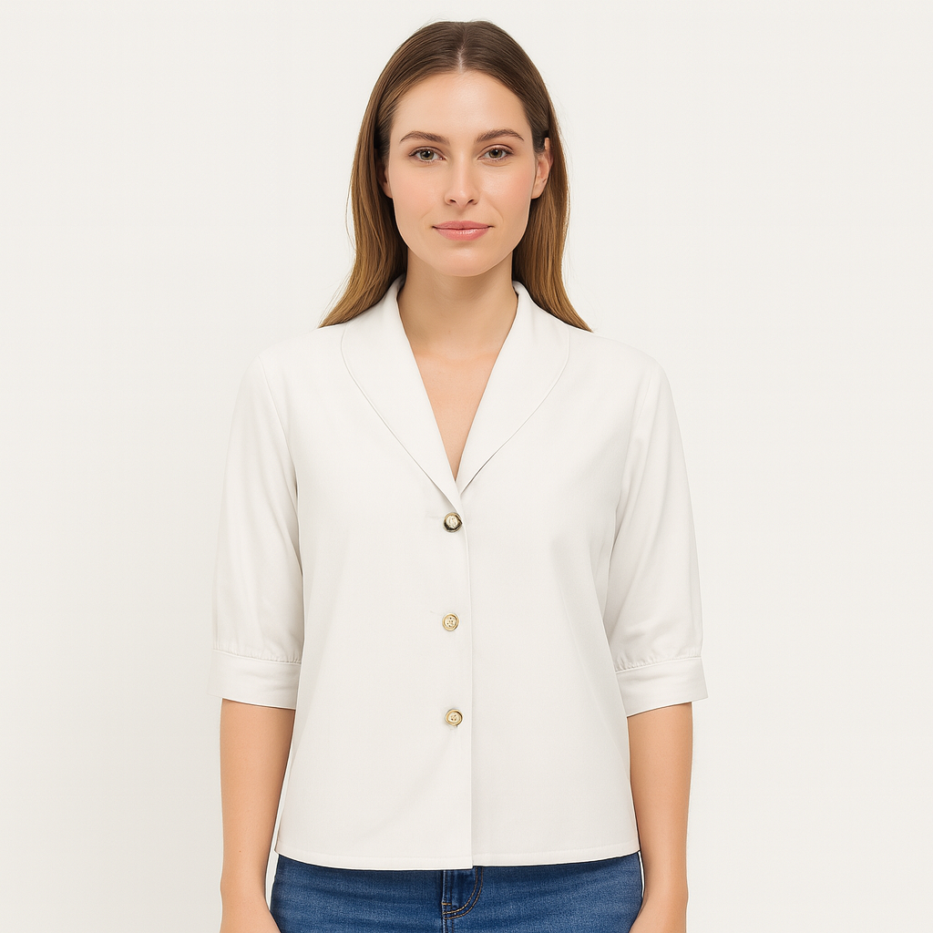 Blouse élégante pour femmes, coupe ample, parfaite pour le bureau ou les sorties chic.