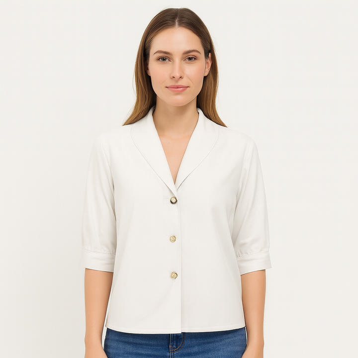 Blouse élégante pour femmes, coupe ample, parfaite pour le bureau ou les sorties chic.