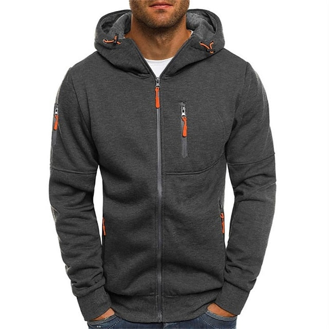 Dos du hoodie homme Jaron avec capuche ajustée. Sweat à capuche essentiel pour un confort quotidien et un style masculin.