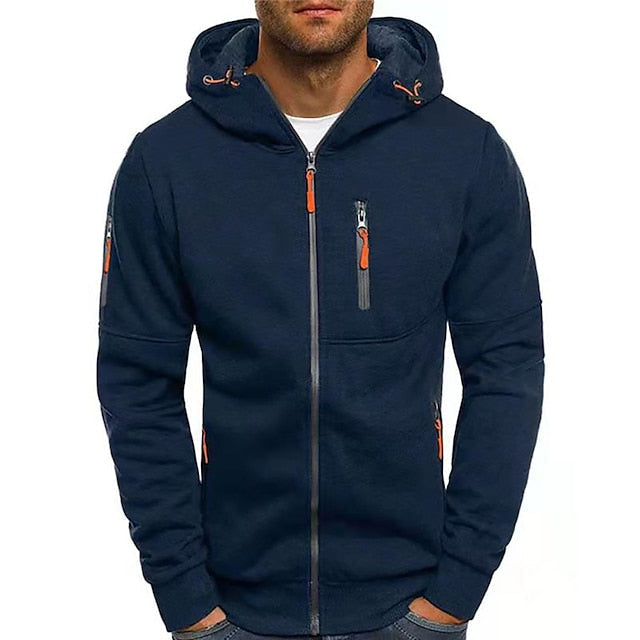 Hoodie homme Jaron ultra confortable, idéal pour l'hiver et l'automne. Sweat à capuche moderne, essentiel de la mode masculine.