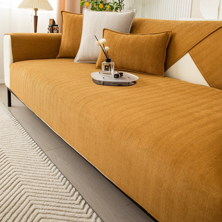 Housse de canapé extensible, protection anti-taches.  Tissu élégant et résistant, facile d'entretien.