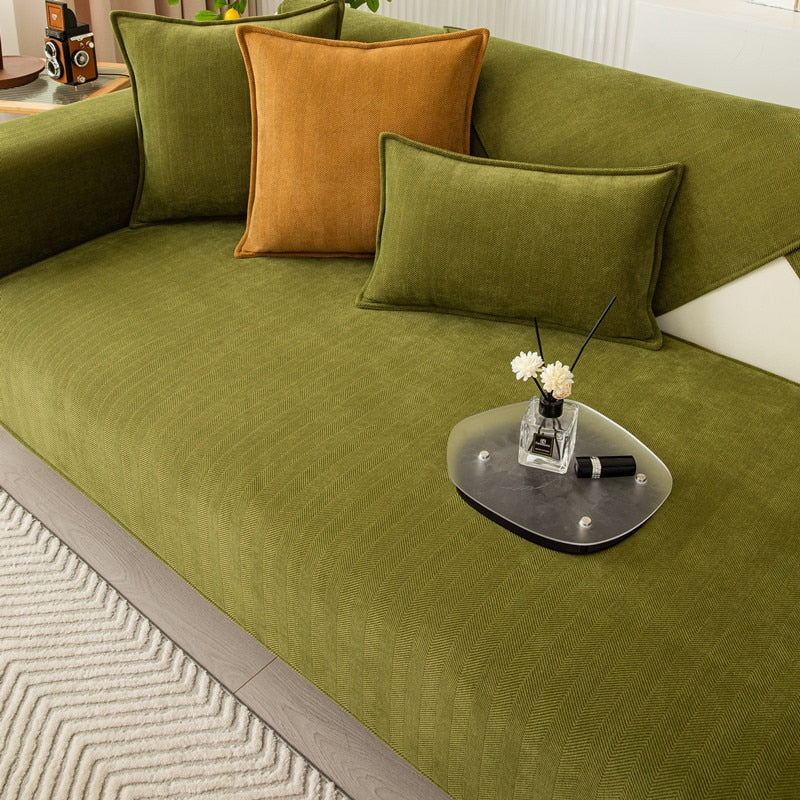 Housse de canapé extensible, protection anti-taches.  Tissu élégant et résistant, facile d'entretien.