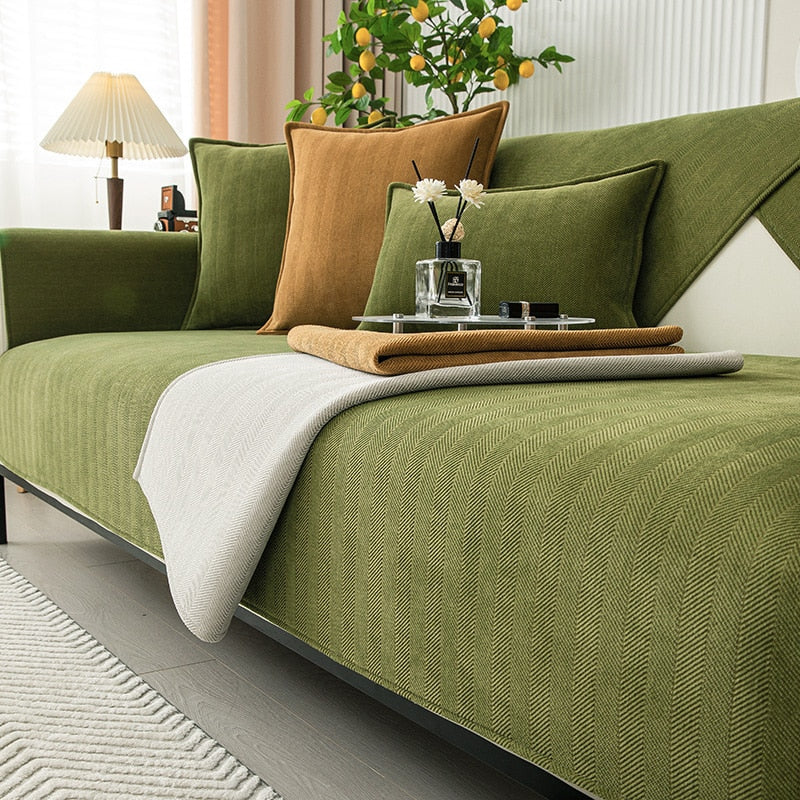 Housse de canapé extensible, protection anti-taches.  Tissu élégant et résistant, facile d'entretien.