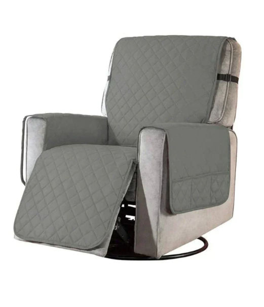 Housse de fauteuil élastique ajustable, couleur neutre, protège et embellit votre mobilier avec style et confort.