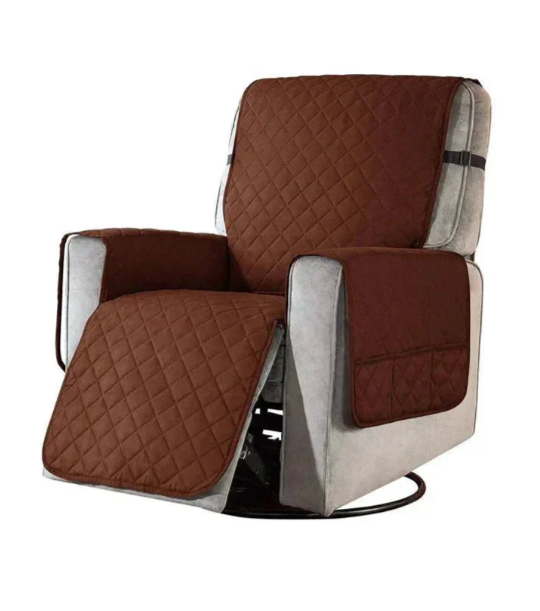 Housse de fauteuil élastique ajustable, couleur neutre, protège et embellit votre mobilier avec style et confort.