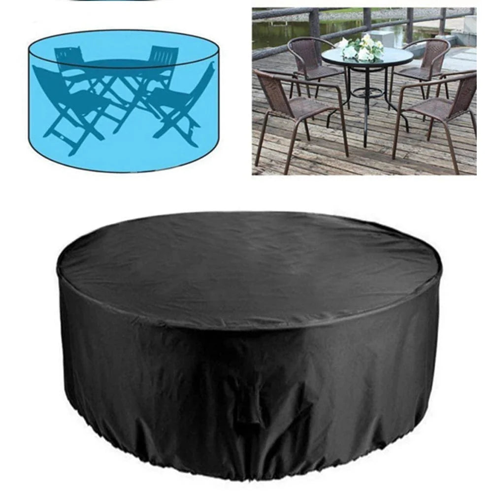 Housse imperméable pour table de jardin. Protection robuste et élégante contre les intempéries. Taille S.