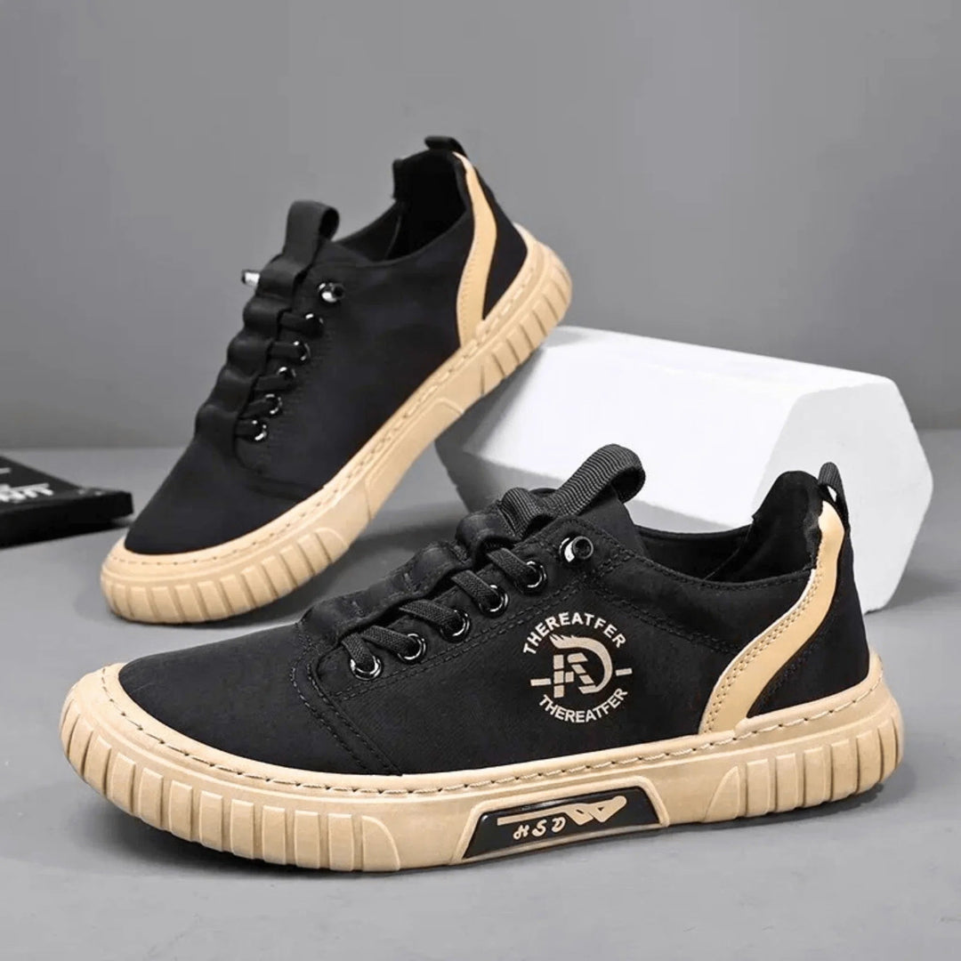 Sneaker homme avec semelle flexible et amorti, offrant légèreté et confort pour un usage quotidien urbain.