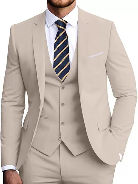 Ensemble 3 pièces Formelle Homme - Élégant & Confortable