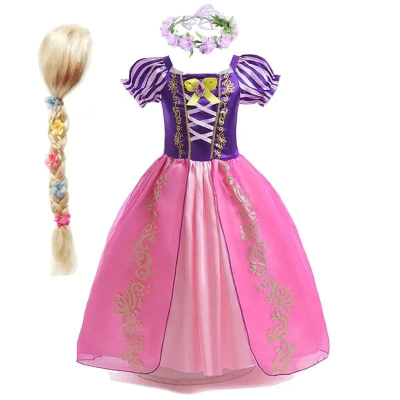 Kinderkostüm Rapunzel Violett - Prinzessinnenkostüm