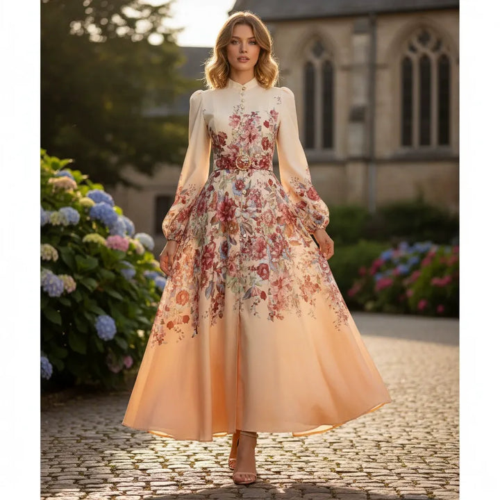 Robe Midi Fleurie - Élégante - Style Romantique