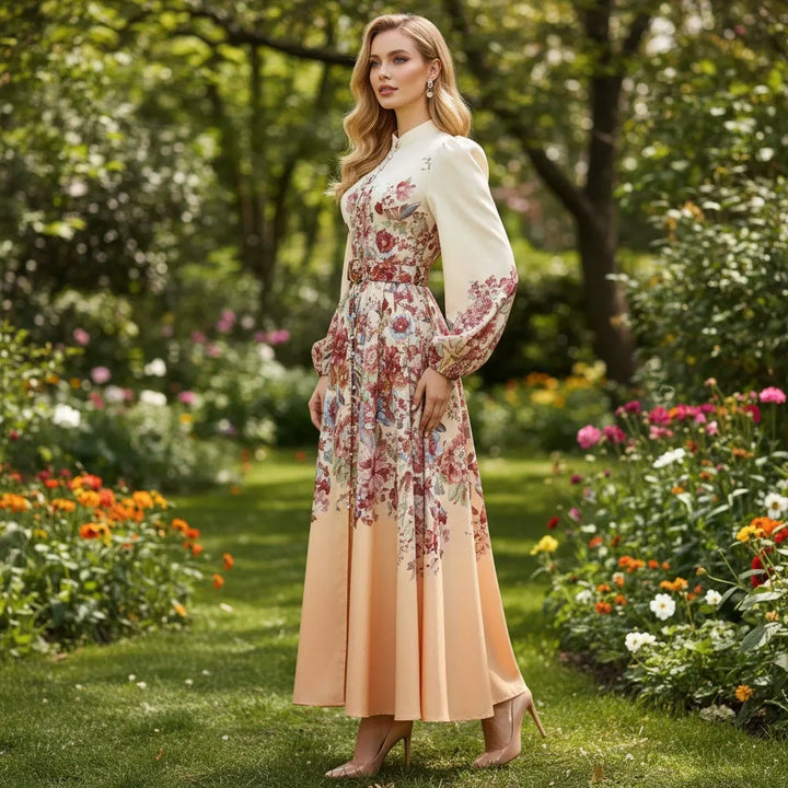 Robe Midi Fleurie - Élégante - Style Romantique